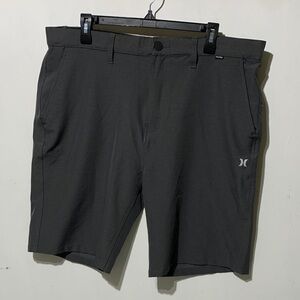 Hurley Hybrid Spacedye Men's Black Athletic Stretch Shorts